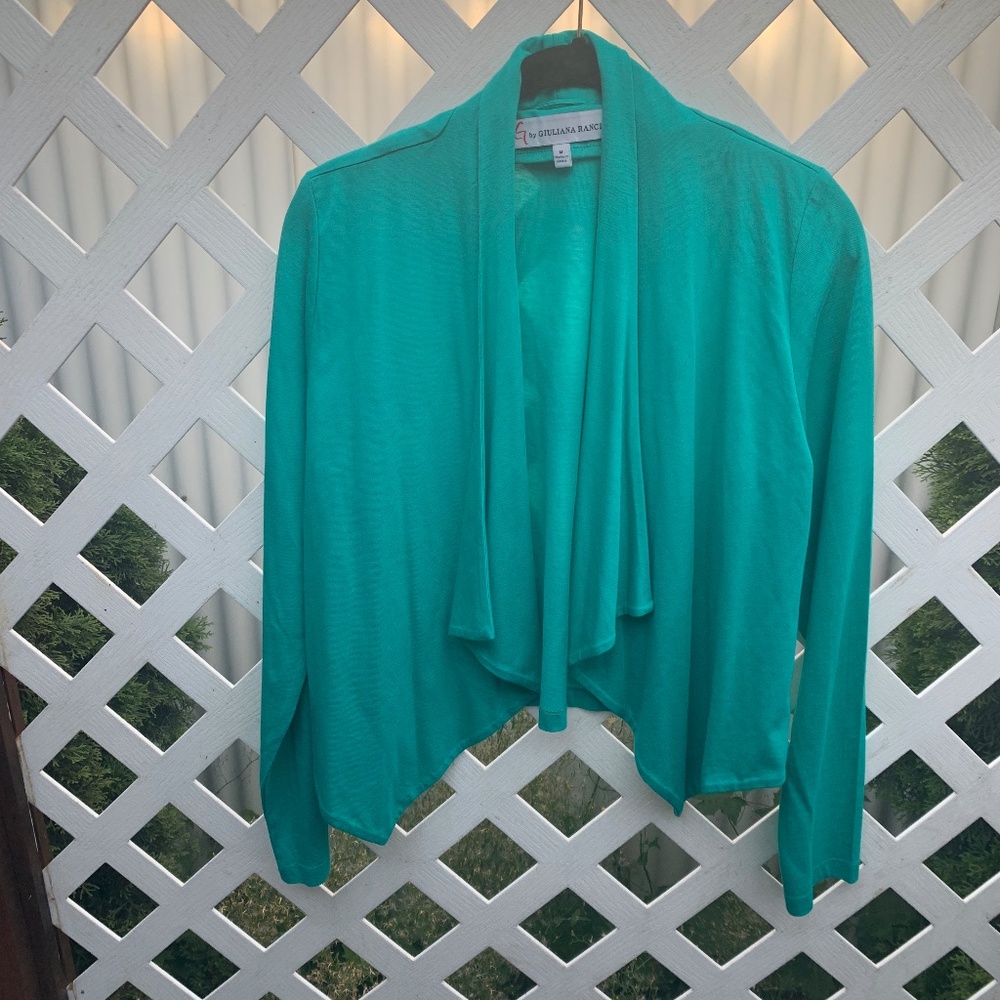 G by Giuliana cropped Cascading Cardigan